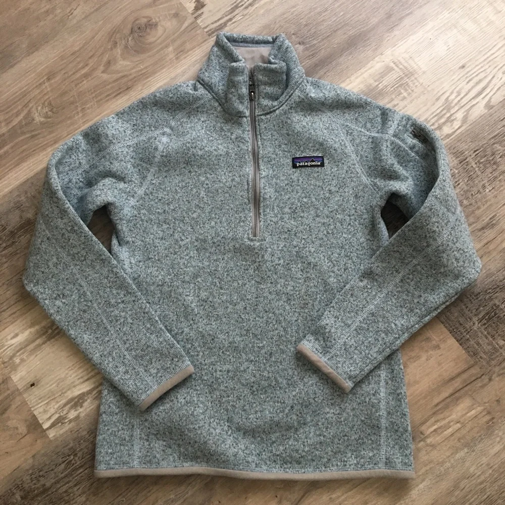 Patagonia Womens Better Sweater 1/4 Zip, Blue, S - Picture 3 of 10